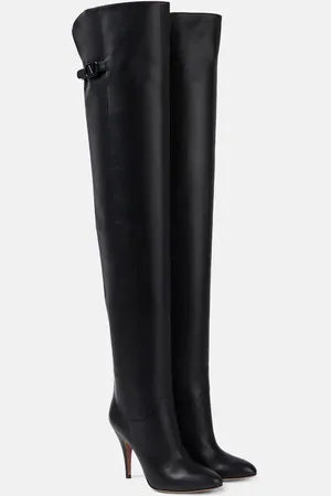 VALENTINO GARAVANI VLogo Signature leather over-the-knee boots