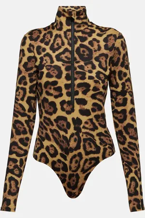 Goldbergh Cathy leopard-print ski bodysuit