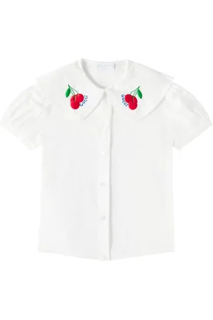 Gucci Embroidered cotton shirt