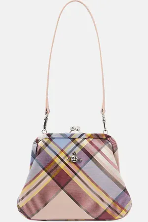 Vivienne Westwood Granny Small tartan leather clutch