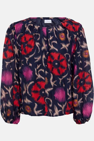 Velvet Fraser printed cotton and silk blouse