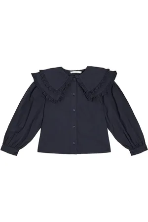 The New Society Jimena ruffled cotton blouse