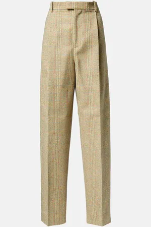 Bottega Veneta Prince of Wales check straight pants