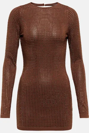 AYA MUSE Crystal-embellished minidress