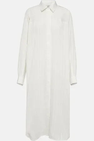 Totême Striped jacquard shirt dress