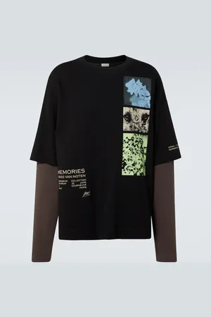 DRIES VAN NOTEN Logo cotton jersey T-shirt