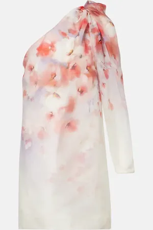 ZIMMERMANN Scarlet floral linen and silk minidress