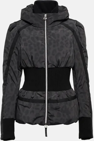 JET SET Raffaella leopard-print ski jacket
