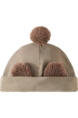 Donsje Baby Miep faux fur-trimmed beanie