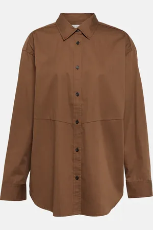 CO Oversized tton and silk shirt