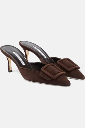 Manolo Blahnik Maysale 70 suede mules