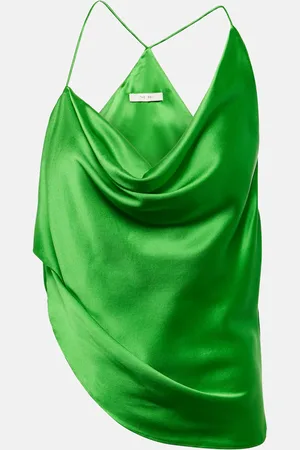 The Sei Ruched silk top