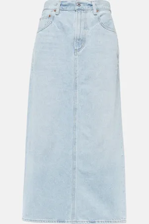 Citizens of Humanity Verona mid-rise denim midi skirt