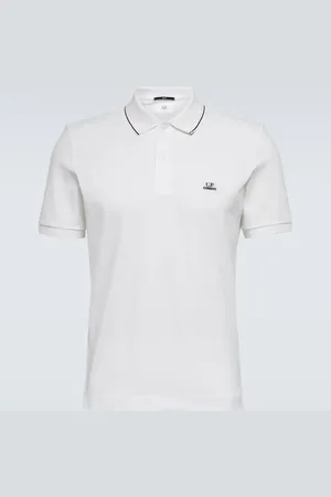 C.P. Company Cotton-blend piquÃ© polo shirt