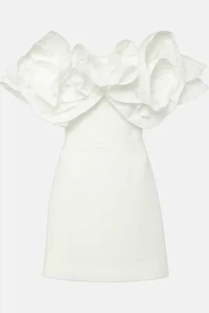 Rebecca Vallance Bridal Tessa ruffled mini dress