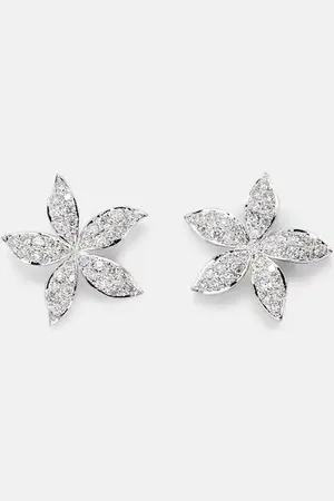 Ileana Makri Lavender 18kt white gold earrings with diamonds