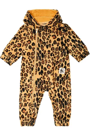 Mini Rodini Baby leopard-print onesie