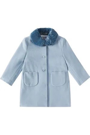 Il gufo Faux fur-trimmed wool-blend coat