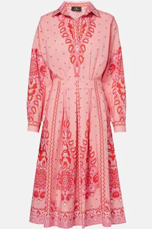 Etro Printed cotton-blend midi dress