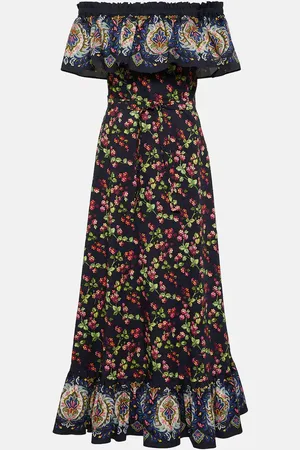 Etro Printed cotton-blend maxi dress