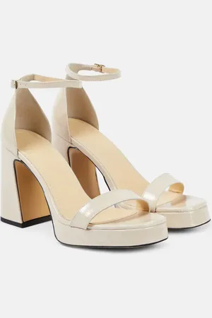 Souliers Martinez Margaux patent leather platform sandals