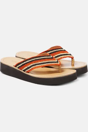 GABRIELA HEARST Clemence raffia thong sandals