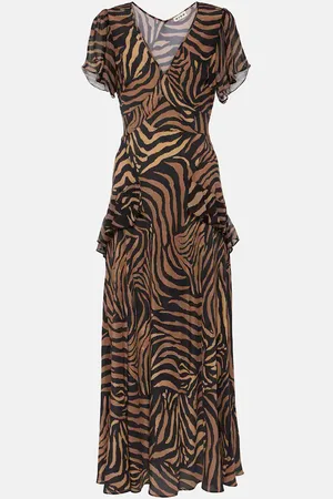 RIXO London Evie printed silk midi dress