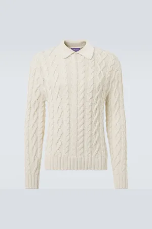 Ralph Lauren Cable-knit cotton-blend sweater