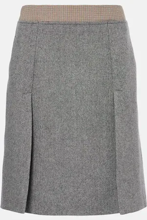 Sportmax Riga tweed midi skirt