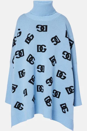 Dolce & Gabbana DG oversized wool turtleneck sweater