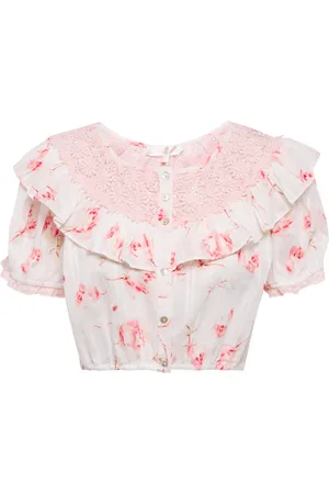 LOVESHACKFANCY Elania floral top