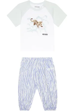 Kenzo Baby logo T-shirt and pants set