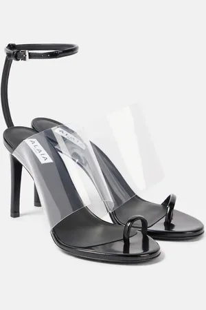 Alaïa AlaÃ¯a Plexi 90 leather & PU sandals