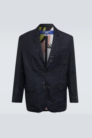 JUNYA WATANABE Distressed wool and silk blazer