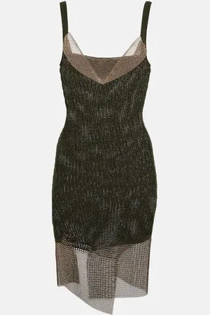 AYA MUSE Mesome mesh-trimmed minidress