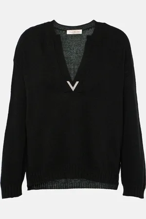 VALENTINO Logo virgin wool sweater