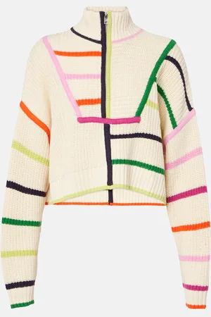 Staud Hampton cropped cotton-blend sweater