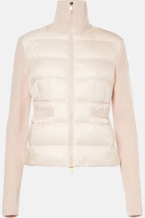 Moncler Down-paneled zip-up cardigan