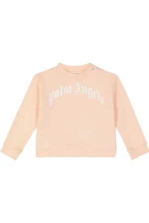 Palm Angels Baby logo cotton jersey sweatshirt