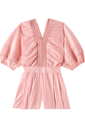 POUPETTE ST BARTH Chantal embroidered cotton romper