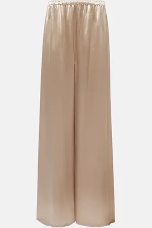 Salvatore Ferragamo Satin wide-leg pajama pants