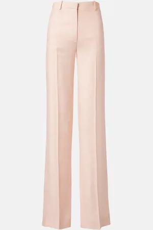 Loro Piana Goldie linen and wool straight pants