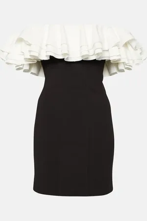 Staud Kiara off-shoulder ruffled minidress