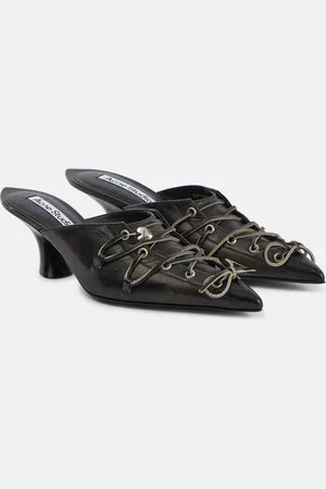 Acne Studios Leather lace-up mules