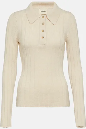 Khaite Hans ribbed-knit cashmere sweater