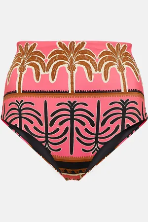 JOHANNA ORTIZ Printed high-rise bikini bottoms