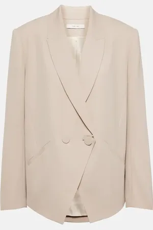 The Sei Double-breasted crÃªpe blazer