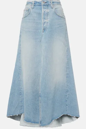 Citizens of Humanity Mina Reworked denim midi skirt