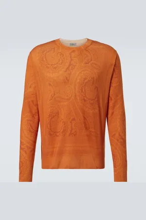 Etro Paisley silk and cashmere sweater
