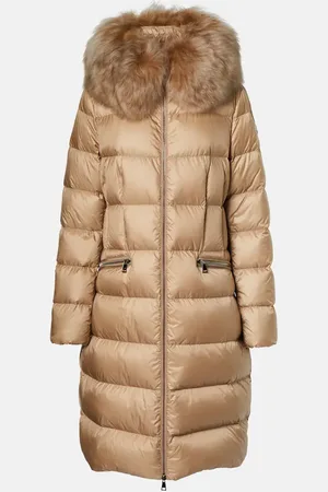 Moncler Boedic shearling-trimmed down coat